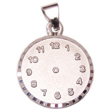 Taufuhr / Geburtsuhr in 925/- Silber, Durchmesser 12 mm, Gravur von Uhrzeit, Name und Datum
