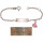 Gravurarmband - Kinderarmband, 14 cm lang, mit rosa Hase, in 925/- Silber, für Kinder