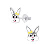 Kinderohrstecker Hase in 925/- Silber