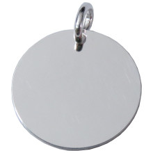 Gravuranhänger rund,  glänzend in 925/- Silber
