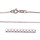 Venezianer-Kette - Kinderkette - Kinderschmuck -  für Taufanhänger und Kinderanhänger 36 cm lang, 925/- Silber