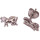 Kinderohrstecker Rennpferd - Kinderschmuck -  925/- Silber, Größe ca: 10 mm x 6 mm x 1 mm, 1 Paar 