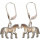 Kinderohrhänger laufendes Pferd - Kinderschmuck - 925/- Silber, Größe ohne Ohrhaken und Öse ca: 15 mm x 11 mm x 1 mm
