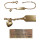 Gravurarmband - Schildarmband - Kinderschmuck - mit Herz, 333/- Gold, 14 cm lang, für Kinder