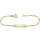 Gravurarmband - Schildarmband - Kinderschmuck, 14 cm lang, in 333/- Gold mit ausgestanztem Herz, für Kinder